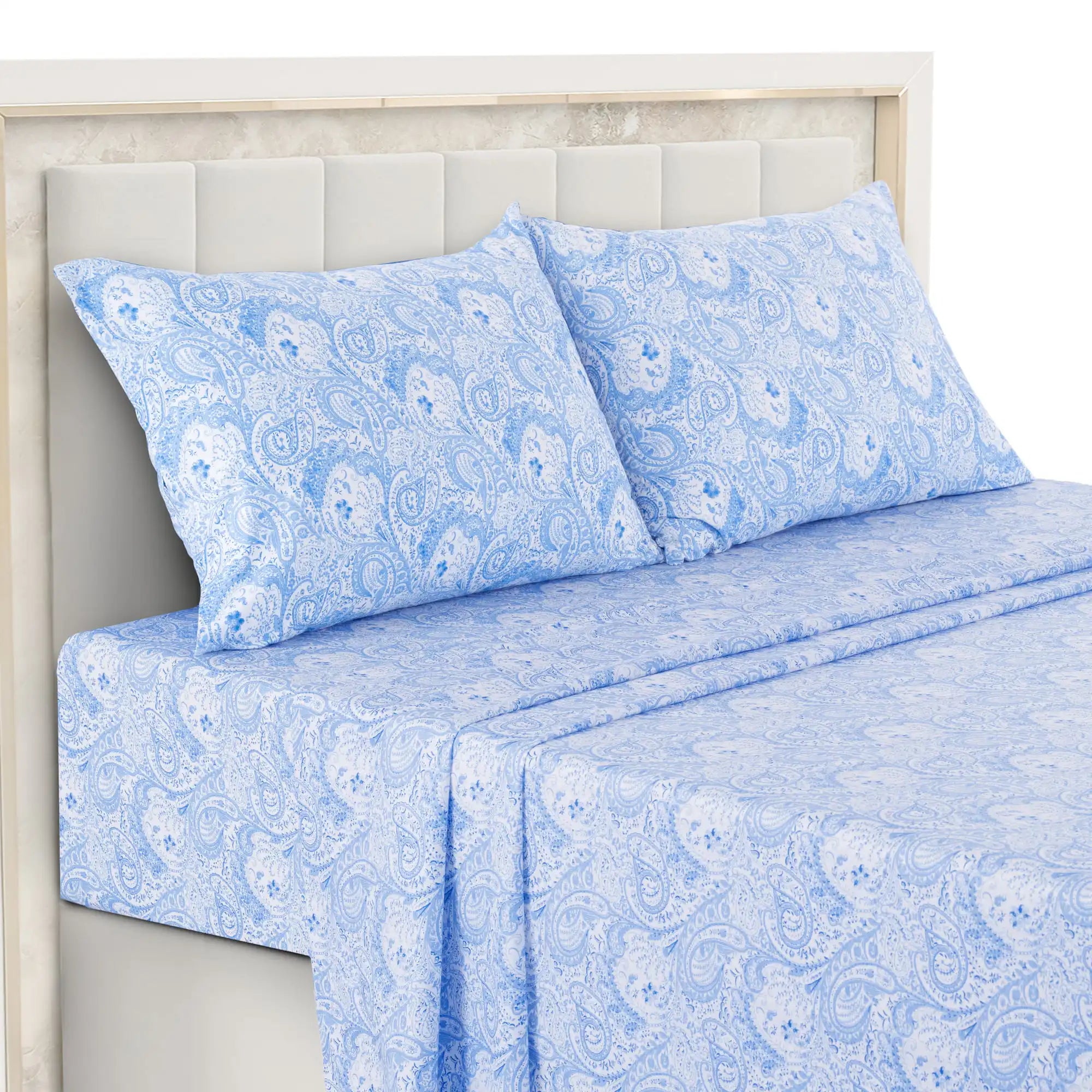 4-Piece Paisley Bed Sheet Set