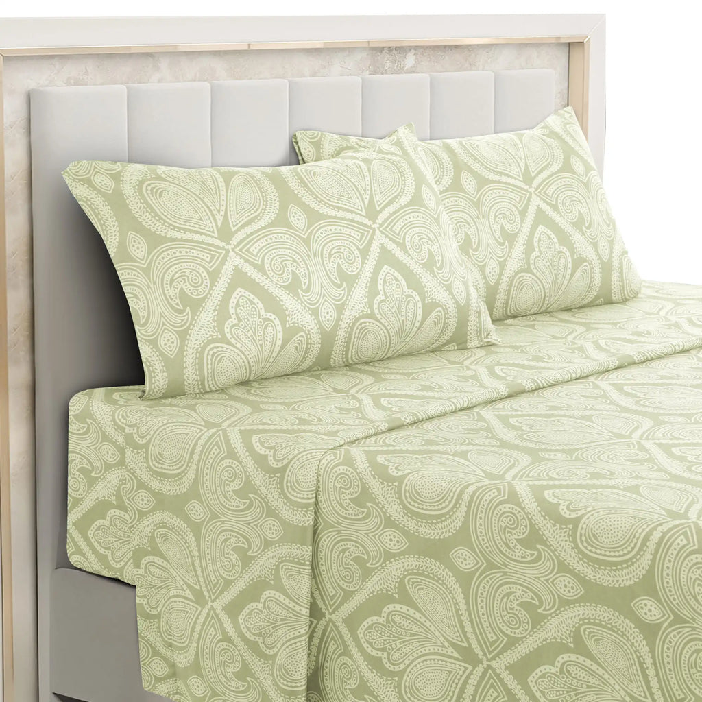 4-Piece Paisley Bed Sheet Set