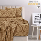 4-Piece Paisley Bed Sheet Set