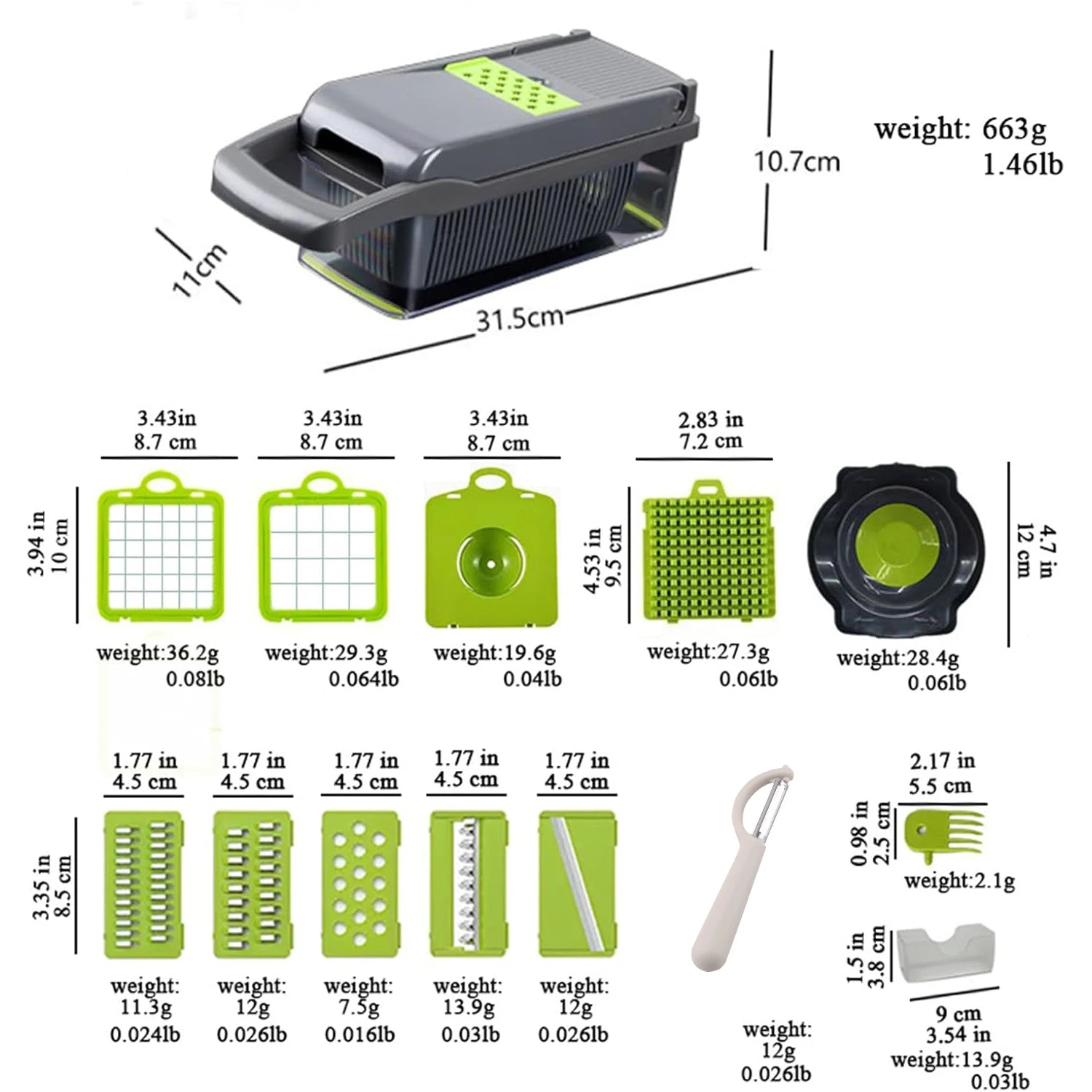 16-In-1 Professional Kitchen Slicer