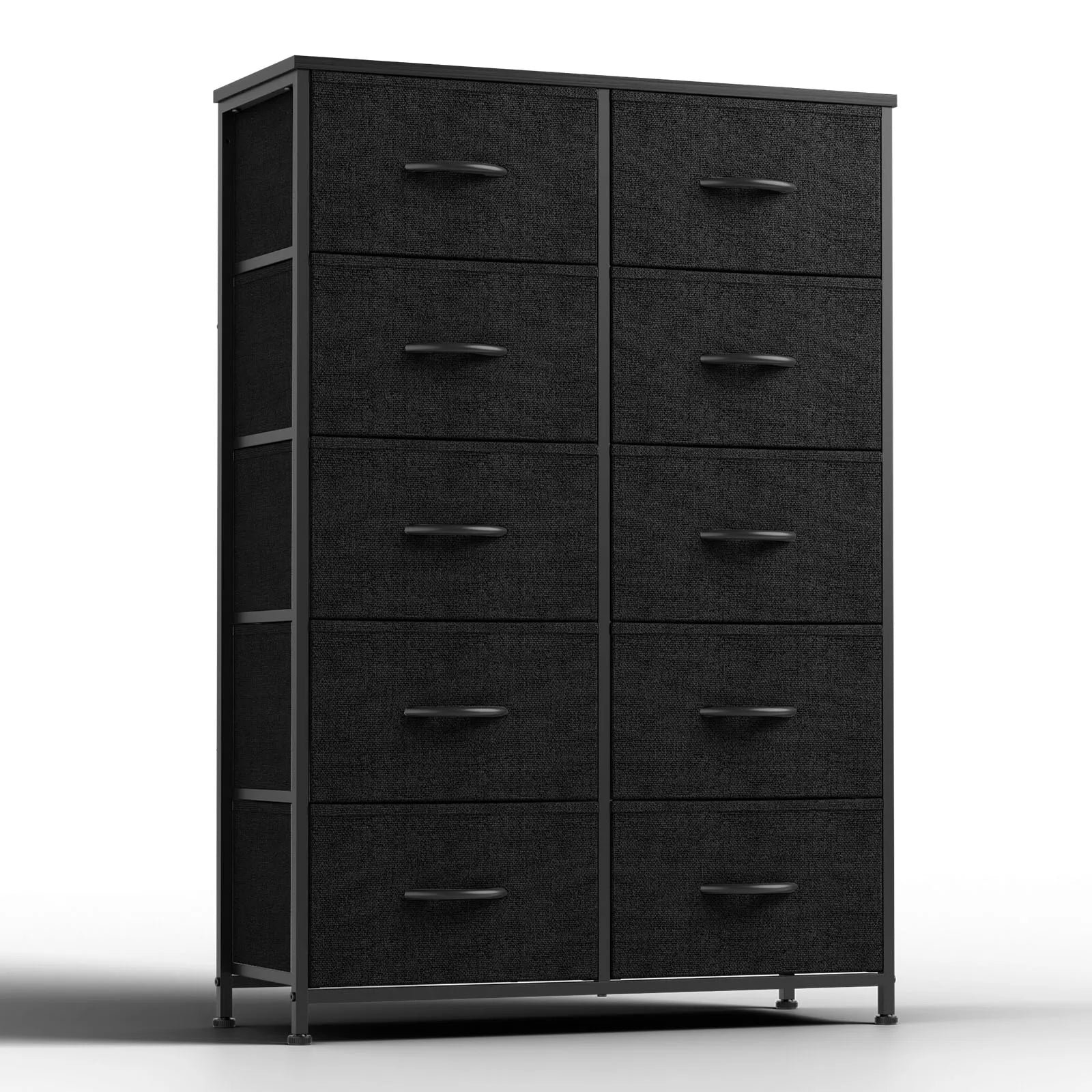 10 Fabric Drawers Nightstand