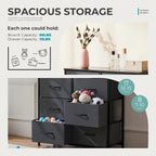 10 Fabric Drawers Nightstand