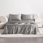 4pcs Cooling Satin Bed Sheet Set