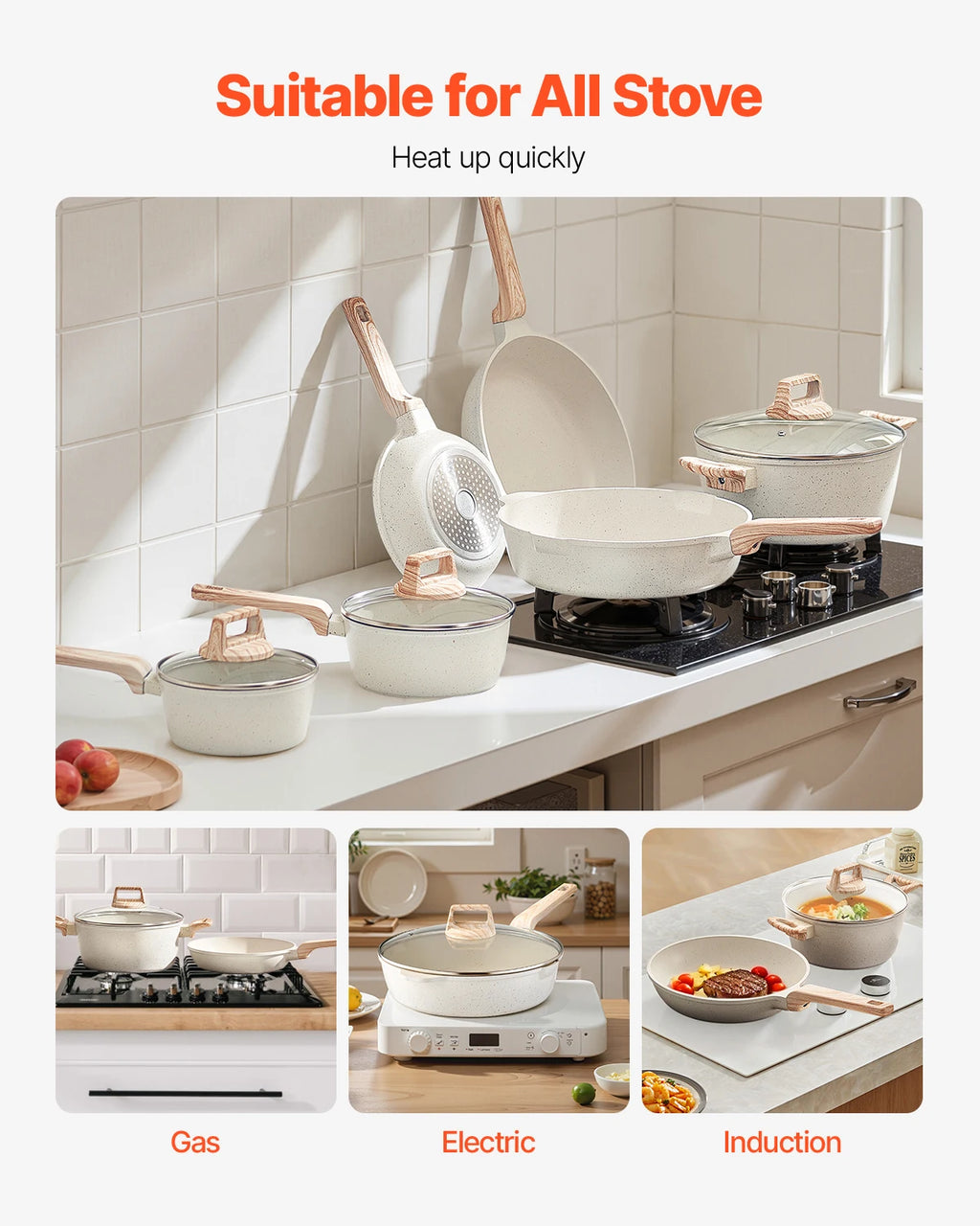 17 Piece Pots And Pans Set