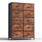 10 Fabric Drawers Nightstand