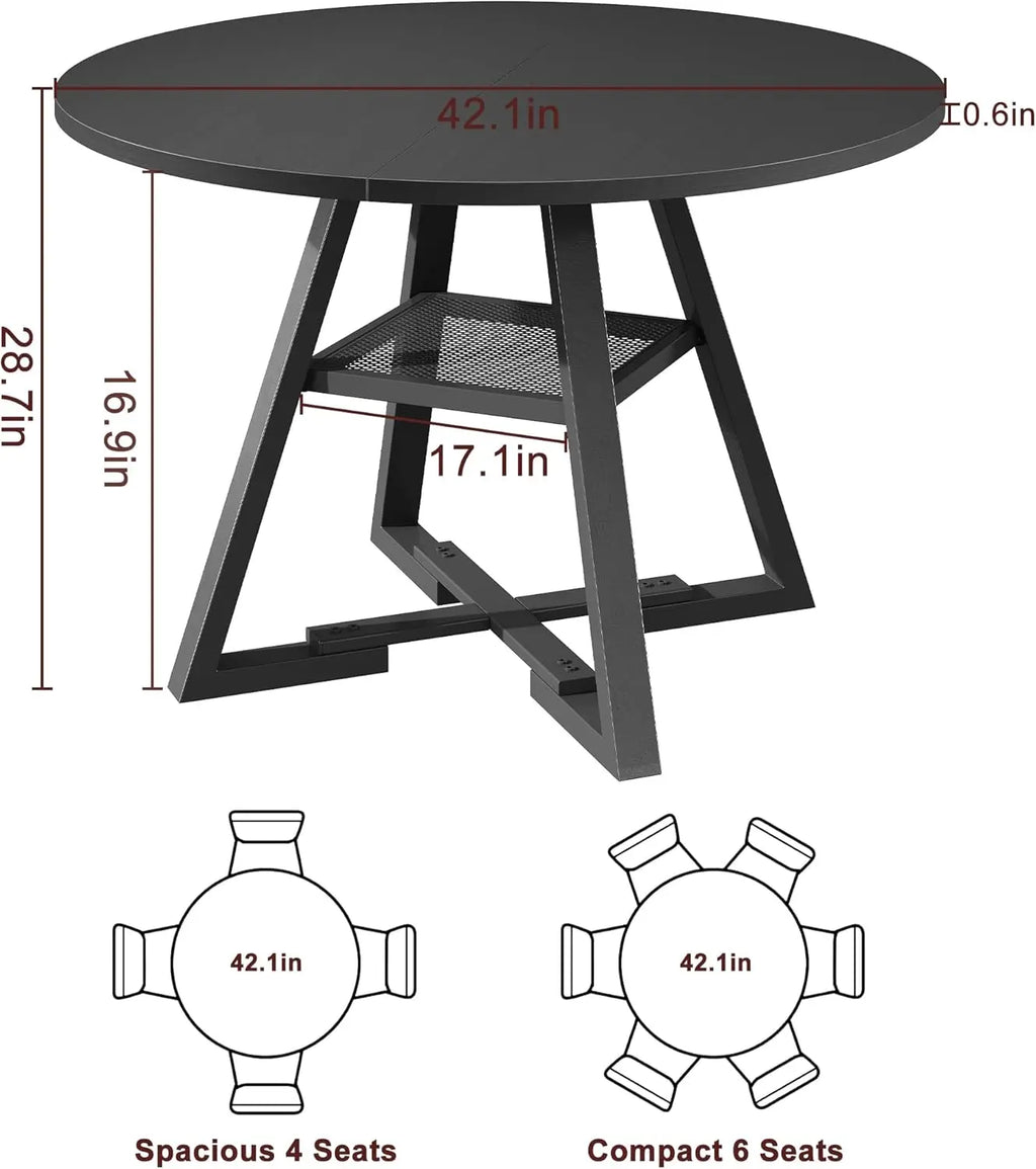 42-Inch Round Dining Table