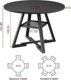 42-Inch Round Dining Table