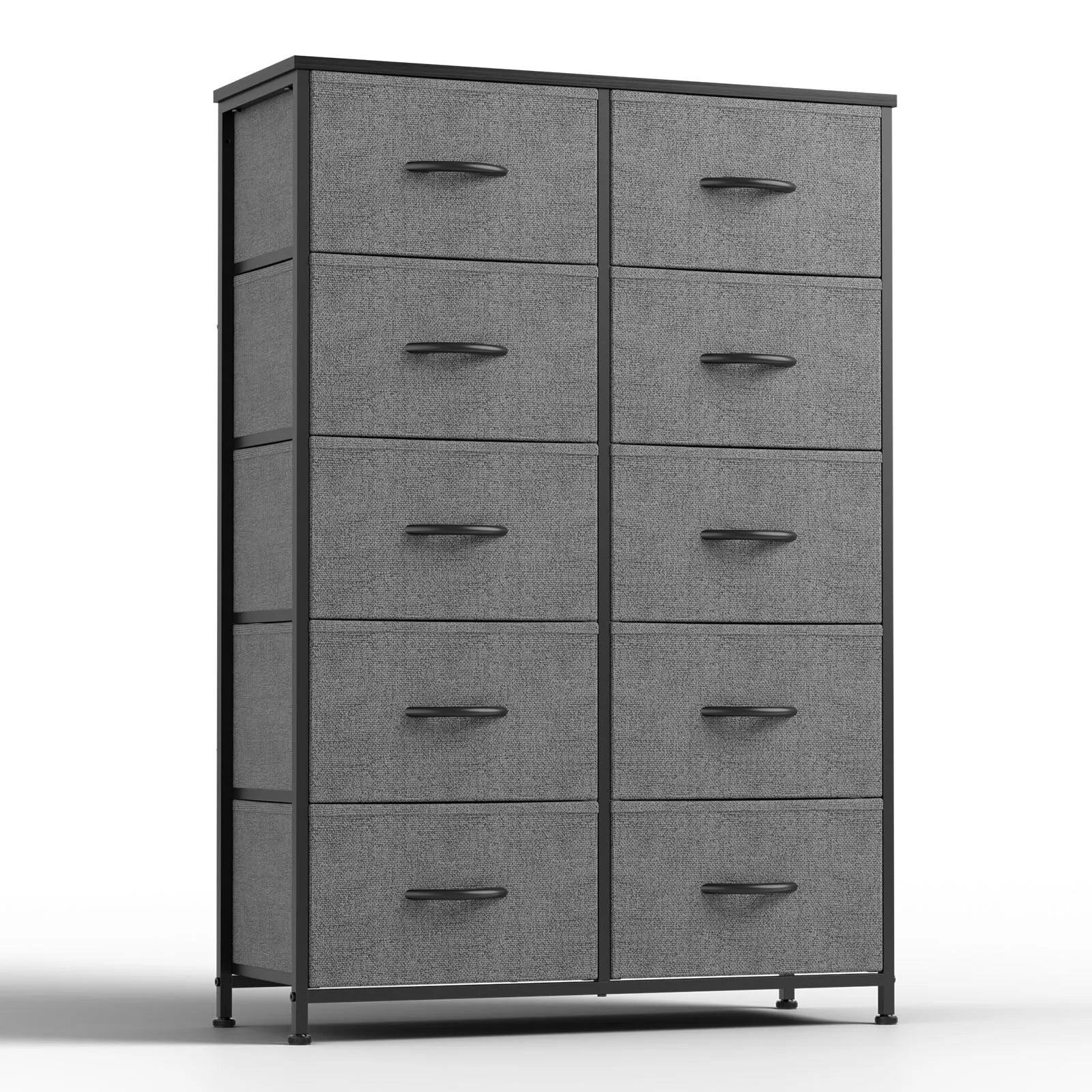 10 Fabric Drawers Nightstand